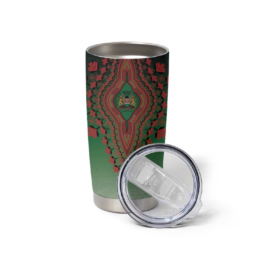 Personalized Afro Kenya Tumbler Cup African Dashiki Style - African Pride