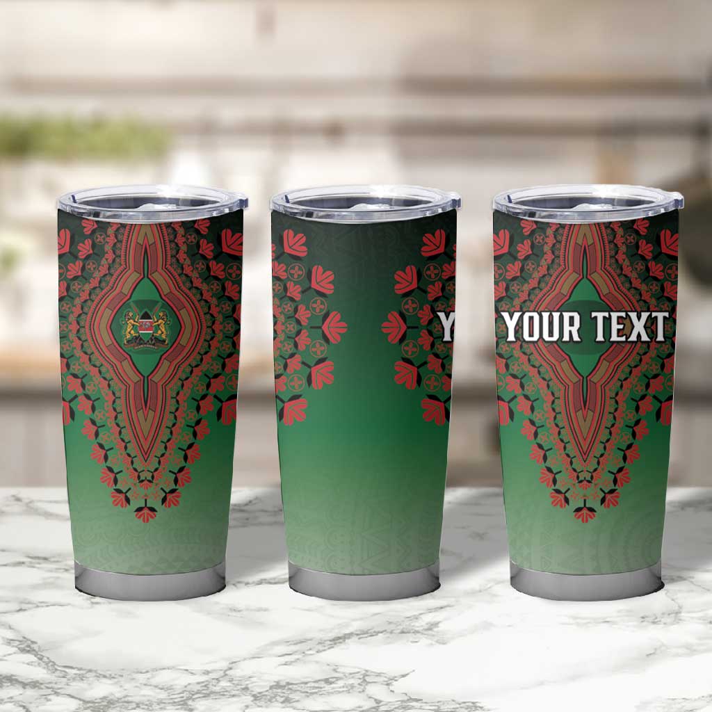 Personalized Afro Kenya Tumbler Cup African Dashiki Style - African Pride