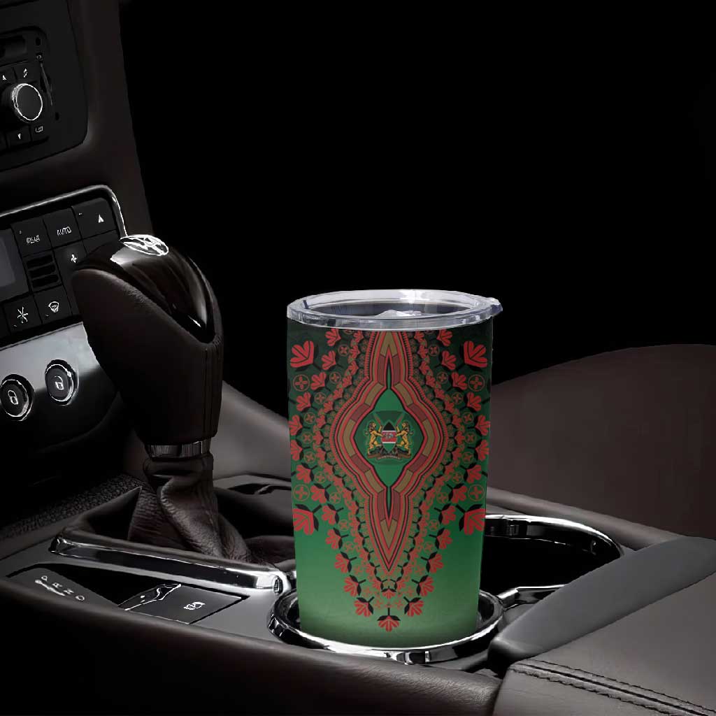 Personalized Afro Kenya Tumbler Cup African Dashiki Style - African Pride