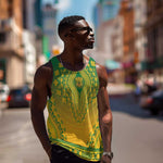 Personalized Afro South Africa Men Tank Top African Dashiki Style - African Pride