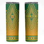Personalized Afro South Africa Skinny Tumbler African Dashiki Style - African Pride