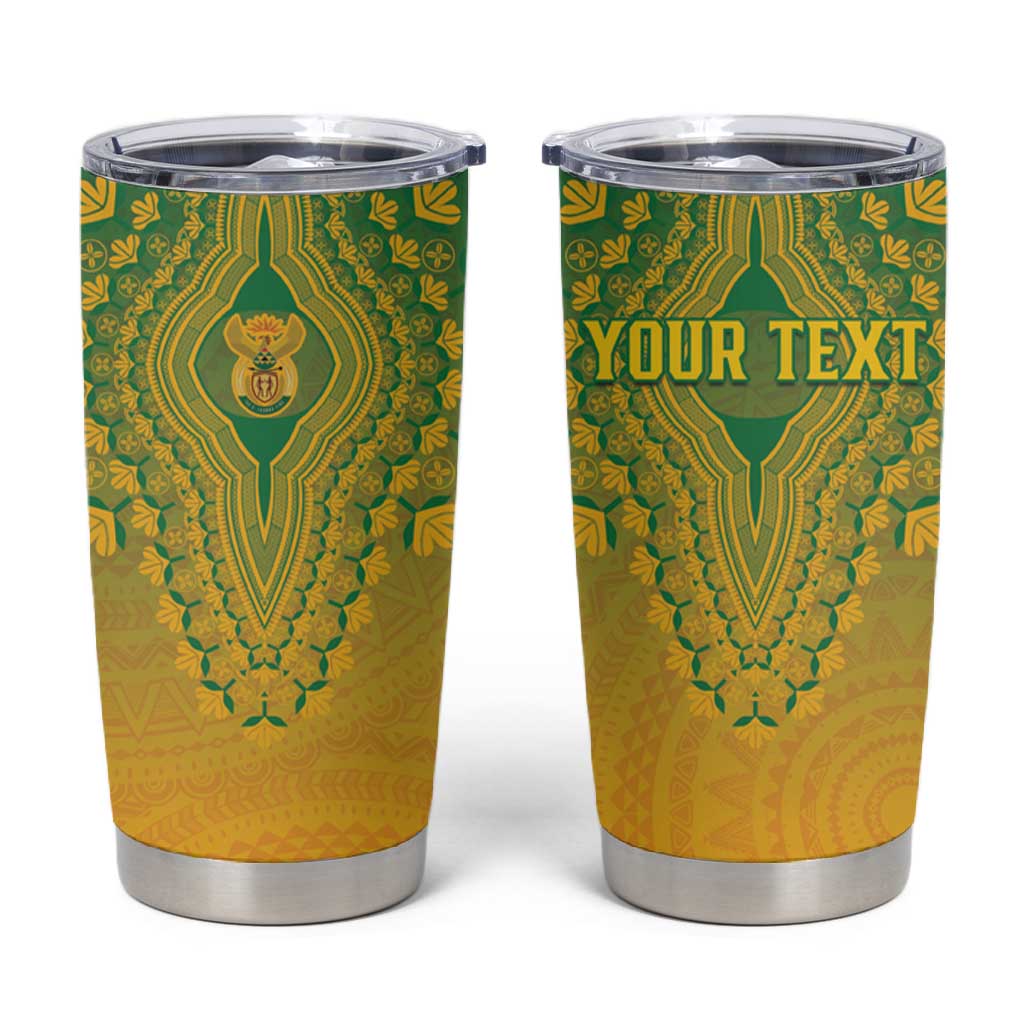 Personalized Afro South Africa Tumbler Cup African Dashiki Style - African Pride