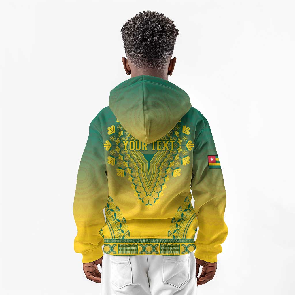 Personalized Afro Togo Kid Hoodie African Dashiki Style - African Pride