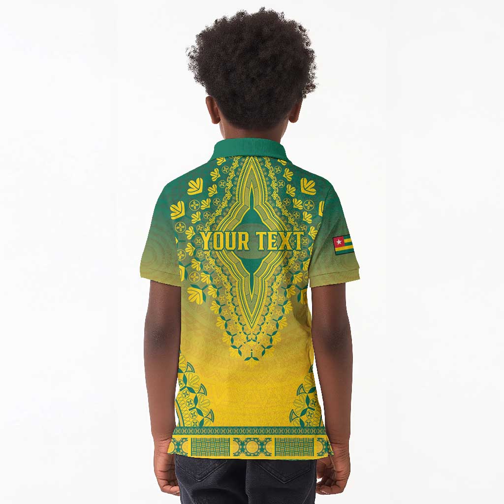 Personalized Afro Togo Kid Polo Shirt African Dashiki Style - African Pride