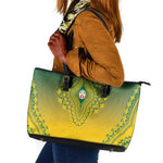 Afro Togo Leather Tote Bag African Dashiki Style - African Pride
