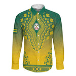 Personalized Afro Togo Long Sleeve Button Shirt African Dashiki Style - African Pride