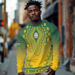 Personalized Afro Togo Long Sleeve Shirt African Dashiki Style - African Pride