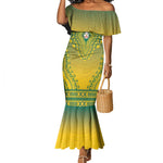 Personalized Afro Togo Mermaid Dress African Dashiki Style - African Pride