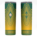 Personalized Afro Togo Skinny Tumbler African Dashiki Style - African Pride