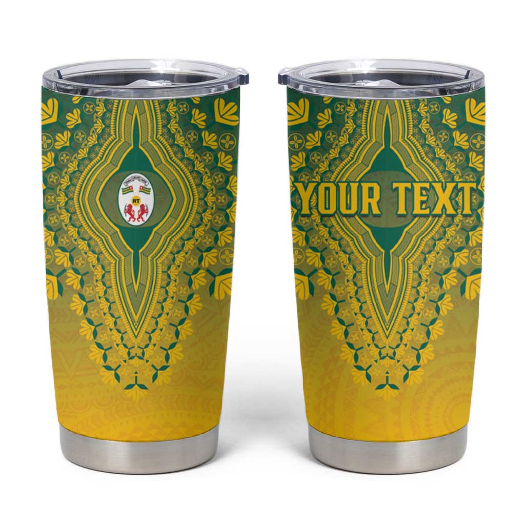 Personalized Afro Togo Tumbler Cup African Dashiki Style - African Pride