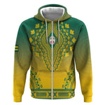 Personalized Afro Togo Zip Hoodie African Dashiki Style - African Pride