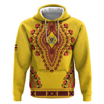 Personalized Afro Uganda Hoodie African Dashiki Style - African Pride
