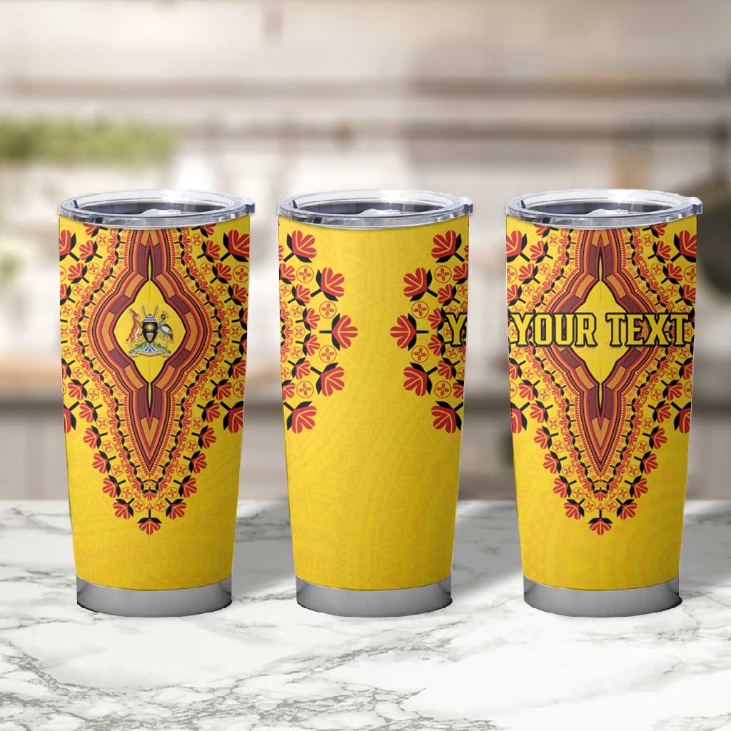 Personalized Afro Uganda Tumbler Cup African Dashiki Style - African Pride