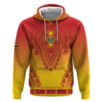 Personalized Afro Zimbabwe Hoodie African Dashiki Style - African Pride