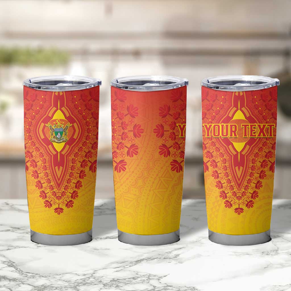 Personalized Afro Zimbabwe Tumbler Cup African Dashiki Style - African Pride
