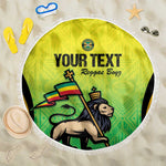 Custom Jamaica Football Beach Blanket Go Champions