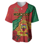 Personalised Morocco Baseball Jersey Coat Of Arms - Islamic Mix African Patterns