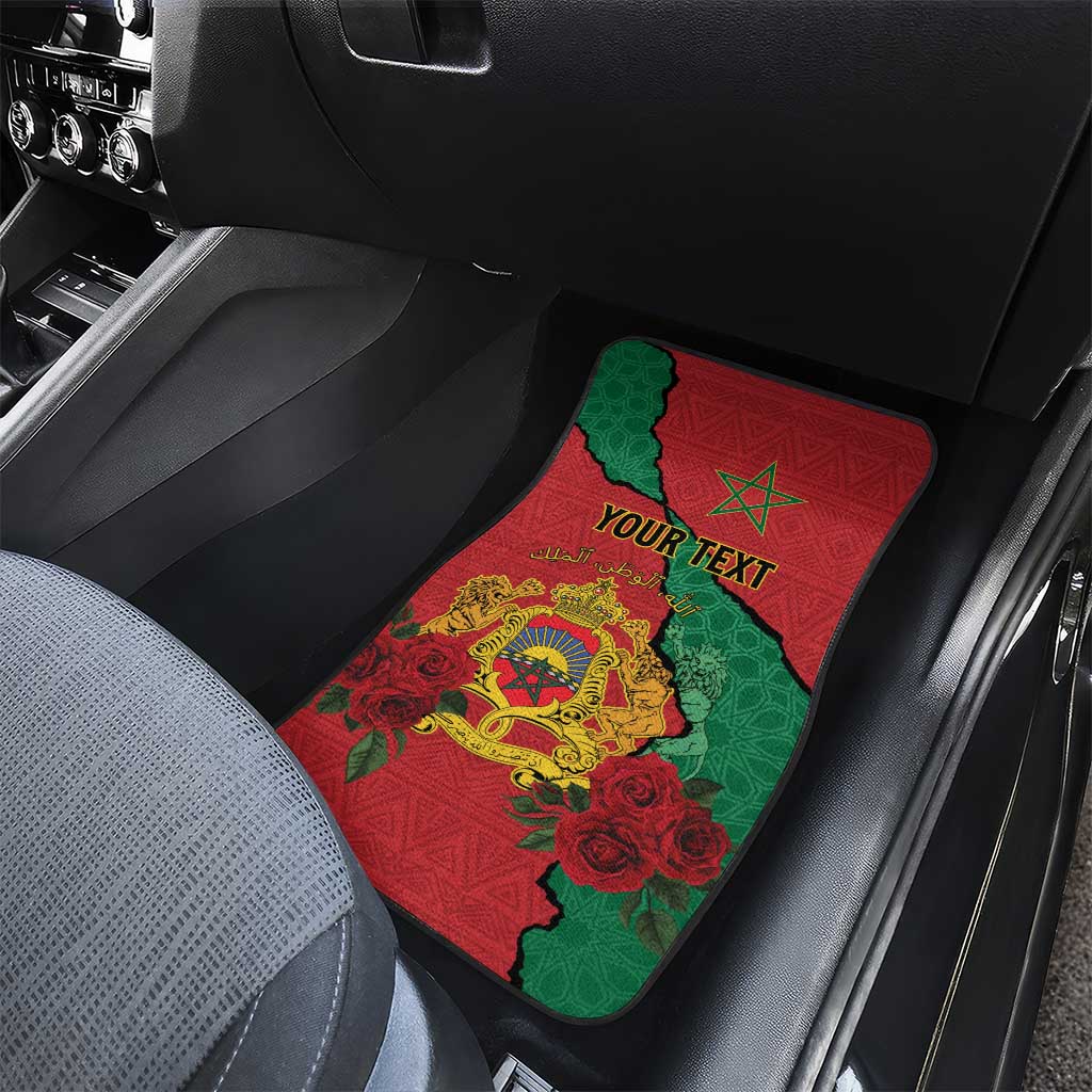 Personalised Morocco Car Mats Coat Of Arms - Islamic Mix African Patterns