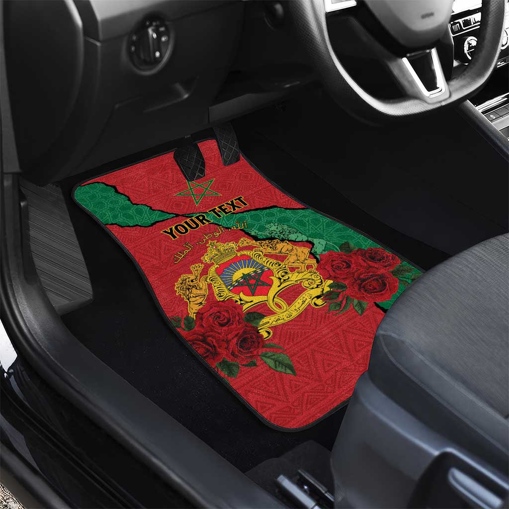 Personalised Morocco Car Mats Coat Of Arms - Islamic Mix African Patterns
