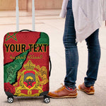 Personalised Morocco Luggage Cover Coat Of Arms - Islamic Mix African Patterns