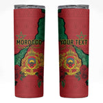 Personalised Morocco Skinny Tumbler Coat Of Arms - Islamic Mix African Patterns