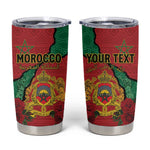 Personalised Morocco Tumbler Cup Coat Of Arms - Islamic Mix African Patterns