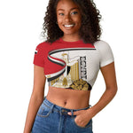 Personalized Egyptian Revolution Raglan Cropped T shirt July 23rd