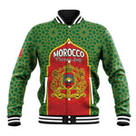 Personalized Morocco Fete du Trone Baseball Jacket King Lion