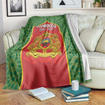 Personalized Morocco Fete du Trone Blanket King Lion