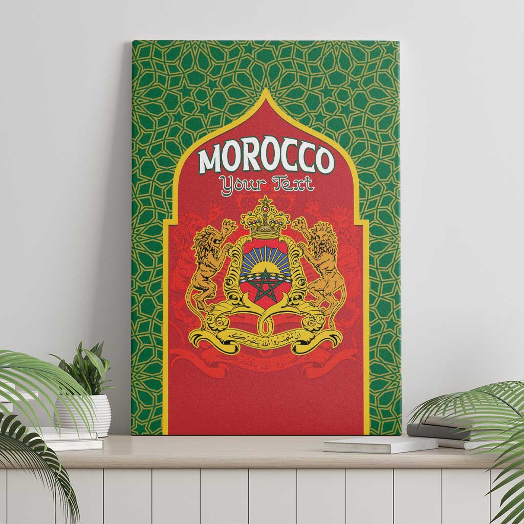 Personalized Morocco Fete du Trone Canvas Wall Art King Lion