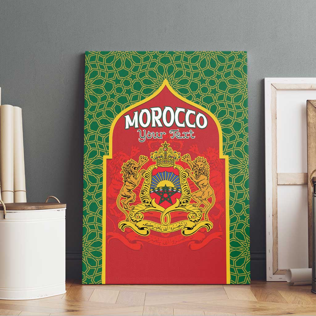 Personalized Morocco Fete du Trone Canvas Wall Art King Lion