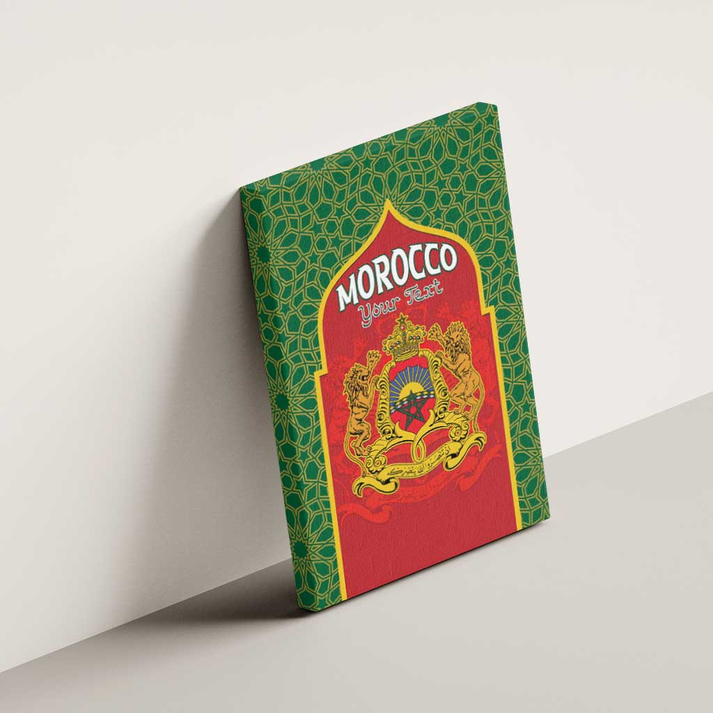 Personalized Morocco Fete du Trone Canvas Wall Art King Lion
