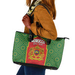 Personalized Morocco Fete du Trone Leather Tote Bag King Lion