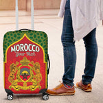 Personalized Morocco Fete du Trone Luggage Cover King Lion