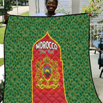 Personalized Morocco Fete du Trone Quilt King Lion