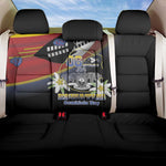 Eswatini Somhlolo Day Back Car Seat Cover Coat Of Arms With Map - African Pride