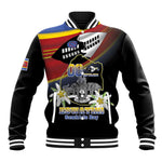 Personalized Eswatini Somhlolo Day Baseball Jacket Coat Of Arms With Map - African Pride