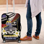 Eswatini Somhlolo Day Luggage Cover Coat Of Arms With Map - African Pride