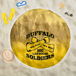 Buffalo Soldier Beach Blanket African American Heroes - Yellow - African Pride
