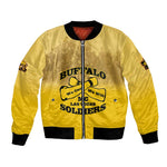 Personalized Buffalo Soldier Bomber Jacket African American Heroes - Yellow - African Pride