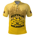 Personalized Buffalo Soldier Polo Shirt African American Heroes - Yellow - African Pride
