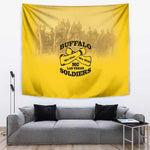 Buffalo Soldier Tapestry African American Heroes - Yellow - African Pride