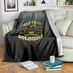 Buffalo Soldier Blanket African American Heroes - Black - African Pride