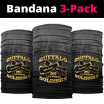 Buffalo Soldier Neck Gaiter African American Heroes - Black LT15