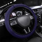 Buffalo Soldier Steering Wheel Cover African American Heroes - Navy Blue - African Pride