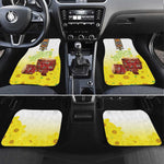 Melkam Enkutatash Ethiopian Car Mats Kebero Drum With Adey Abeba Flower - African Pride