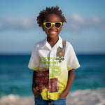 Melkam Enkutatash Ethiopian Kid Hawaiian Shirt Kebero Drum With Adey Abeba Flower - African Pride
