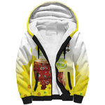 Melkam Enkutatash Ethiopian Sherpa Hoodie Kebero Drum With Adey Abeba Flower - African Pride