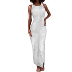 Nigeria Yoruba Osun-Osogbo Festival Tank Maxi Dress White Lily Lei - African Pride