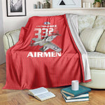 Tuskegee Red Tails Airmen Blanket 332nd Fighter Group - Red - African Pride